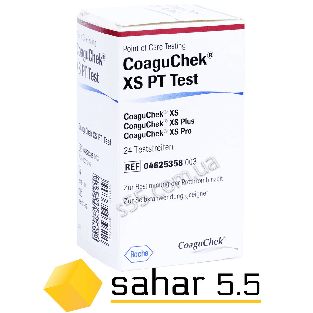 

Тестовые полоски Коагучек для определения МНО - 24шт. (CoaguChek XS PT)