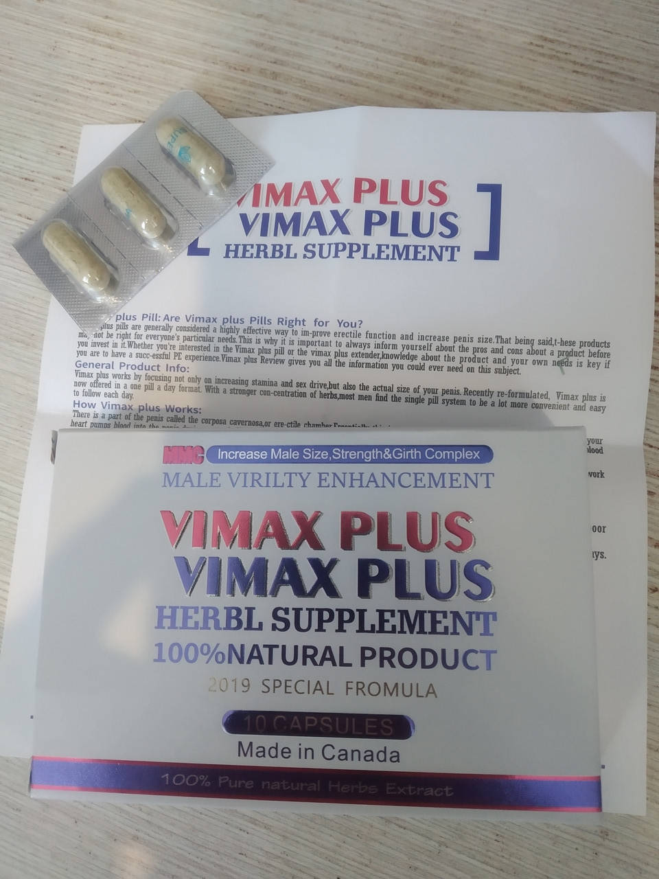 

ПРОБНИК! Капсулы для потенции VIMAX PLUS (Вимакс плюс) КАНАДА, 3 капс*600 мг, ПРОВЕРЕН ЛИЧНО 100%