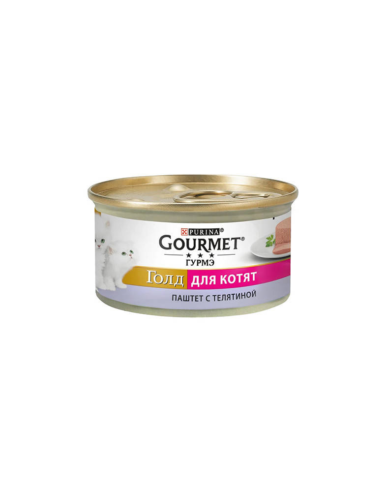 

Gourmet Gold паштет для котят с телятиной 85 г