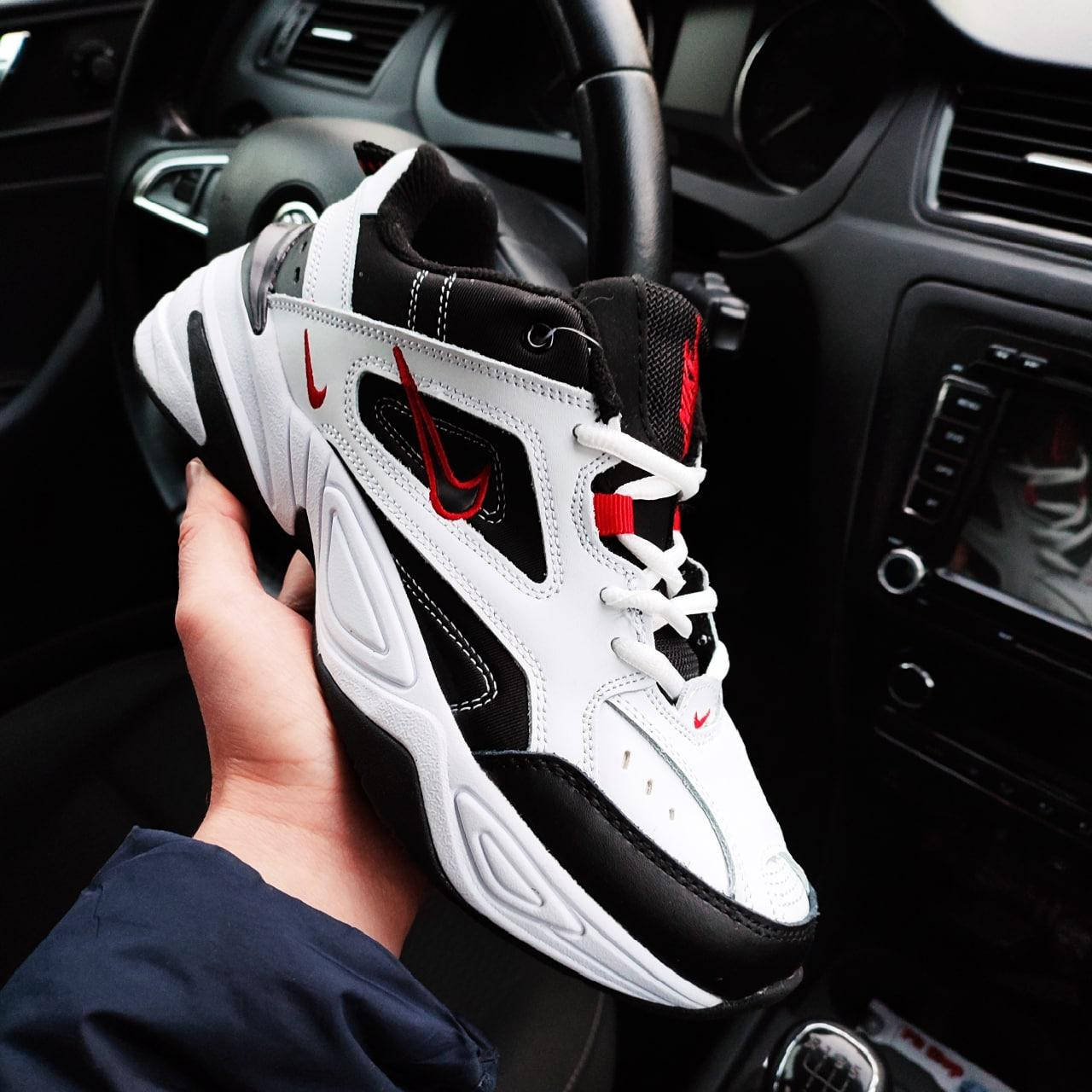 

Мужские кроссовки Nike M2K Tekno белые с черным Найк текно, Белый