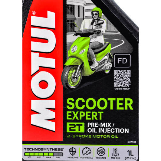 

MOTUL МАСЛО ДЛЯ ДВИГАТЕЛЯ SCOOTER EXPERT 2T 1L/MU101254