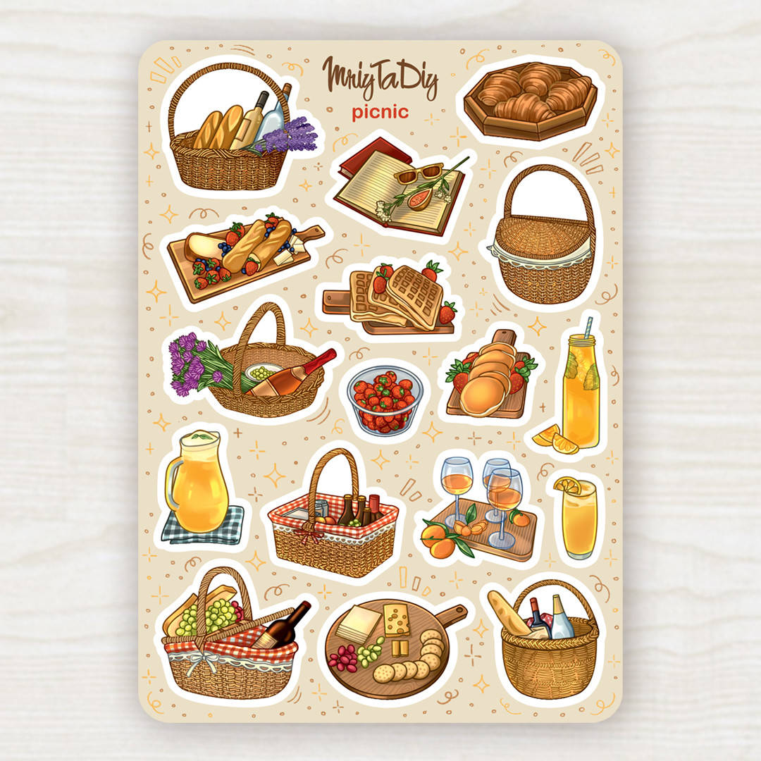 

Стикеры авторские PICNIC, Зелёный
