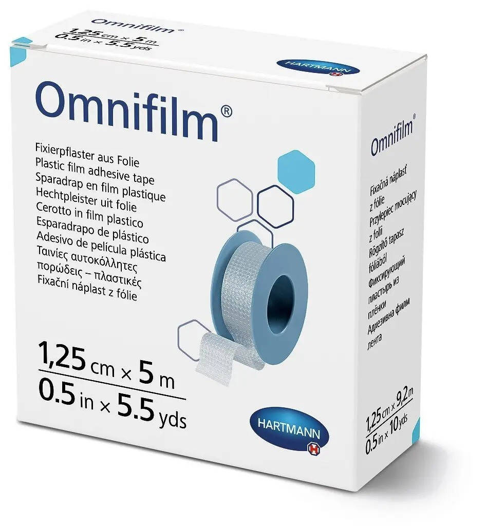 

Пластырь фиксирующий Omnifilm 1,25 см х 5 м 1шт из прозрачной пленки