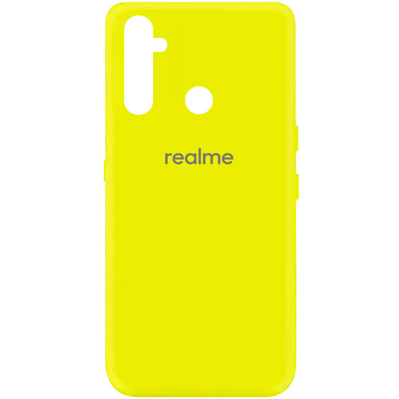 

Силиконовый чехол Silicone Cover на телефон Realme C3/ 5/ 6i / Реалми С3, Желтый