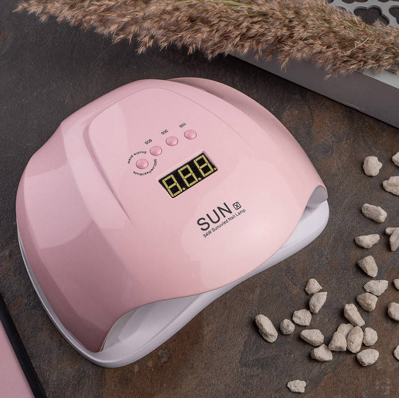 

Лампа для маникюра UV Lamp SUN X 54 Вт / Лампа для ногтей / Лампа для гель лака Розовый