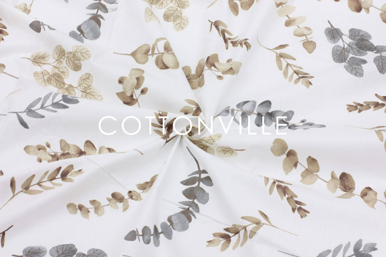 

Ранфорс 240 см Эвкалипт бежево-коричневый, Бежевый