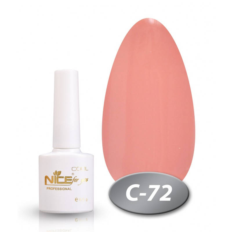 

Гель-лак Nice for you Cool C-72 карамельный поцелуй 8,5 мл