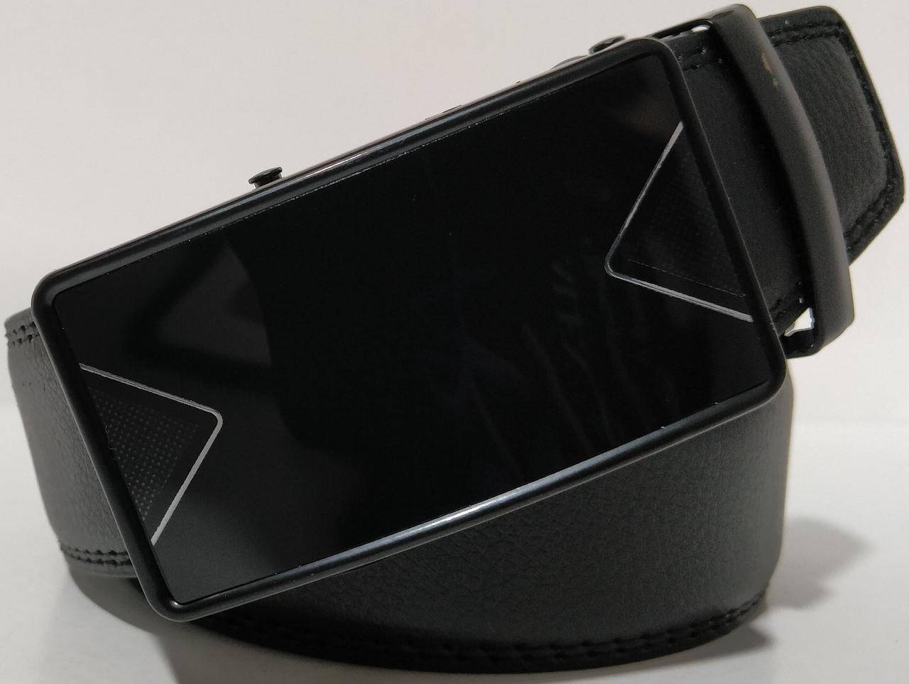 

Ремень мужской брючный с пряжкой автомат-стекло. Арт.:RMBAZ0029-35, Черный