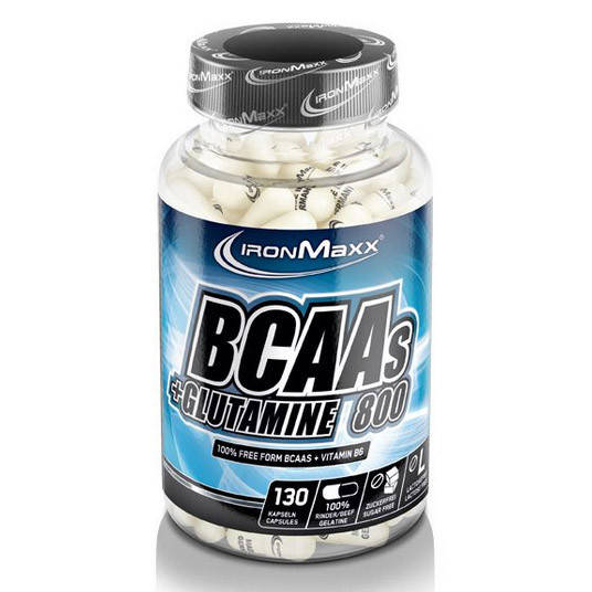 

BCAA IronMaxx BCAAs + Glutamine 800, 130 капсул