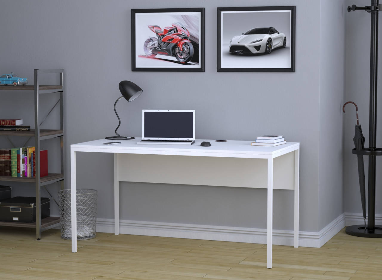 

Письменный стол Loft-Design L-3p 1380х700х750 мм белый
