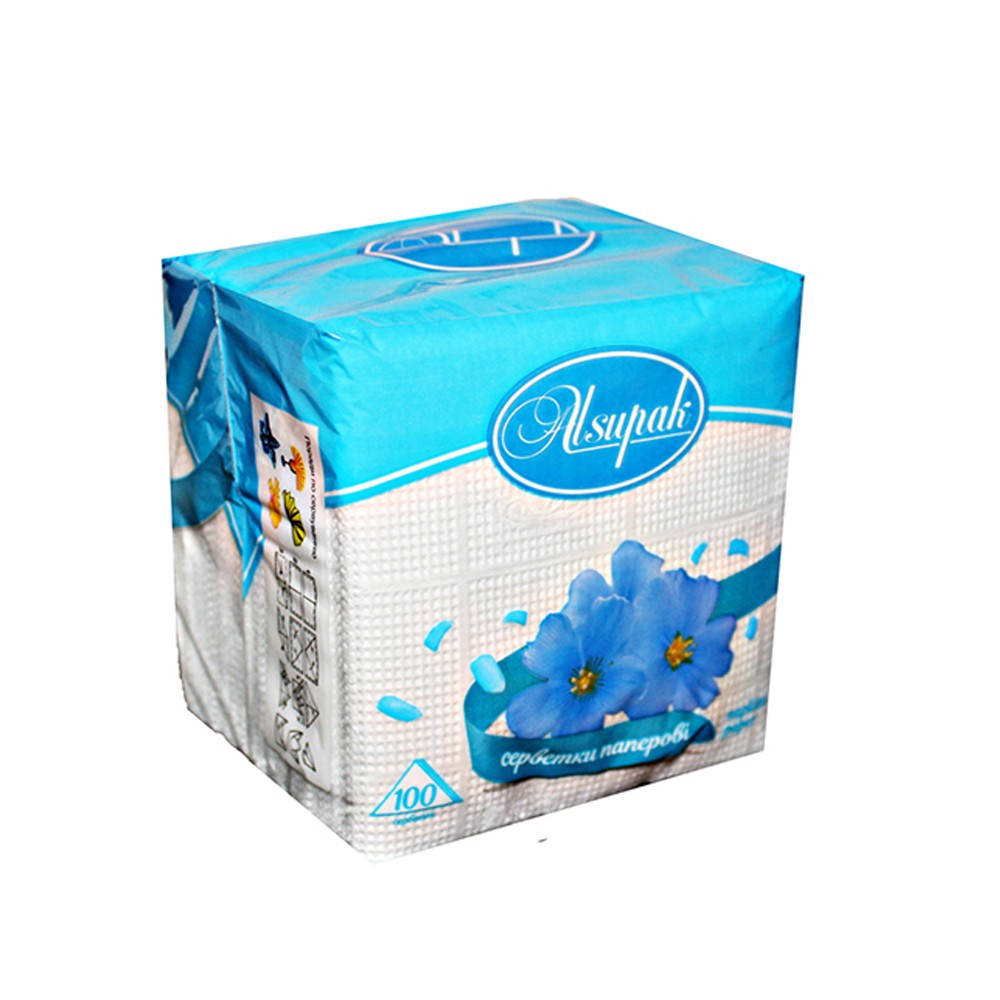

Салфетка Алсу 100 шт одношаровая белая арт. 4861
