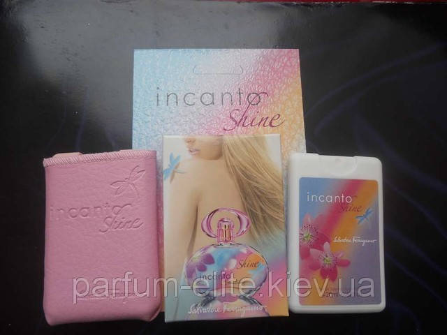 

Женский мини-парфюм в кожаном чехле Ferragamo Incanto Shine 20ml