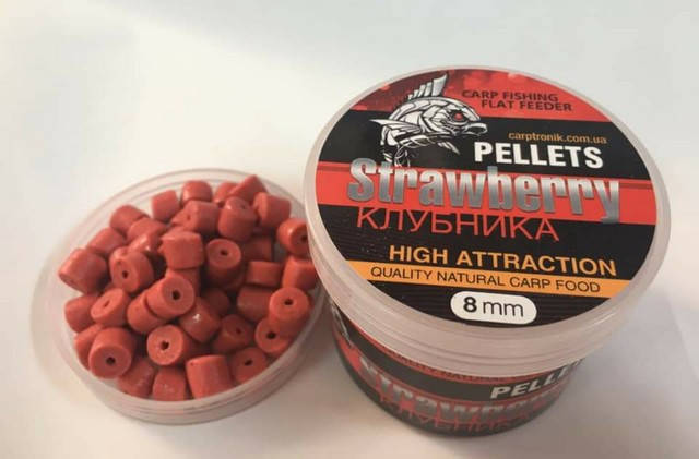 

Пеллетс насадочный Carptronik High Attraction Strawberry Клубника 8 мм