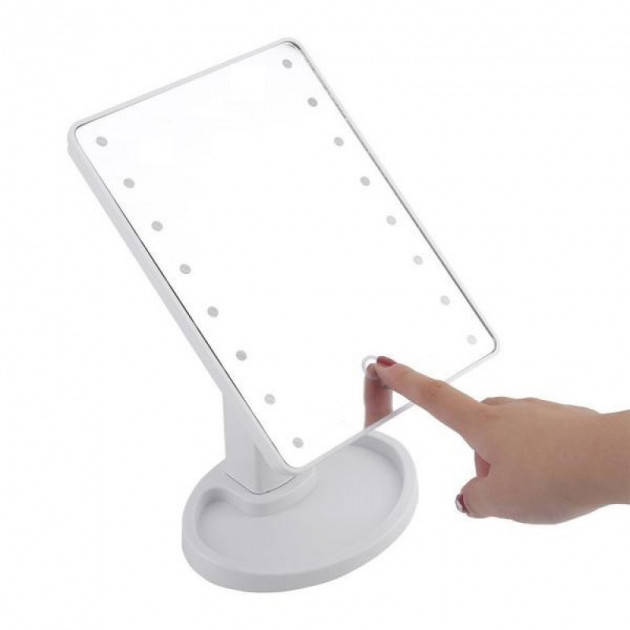 

Зеркало для макияжа Magic Makeup Mirror с 16 LED-подсветкой, белое, Белый