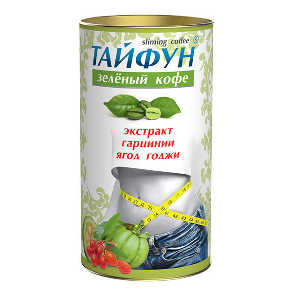 

Кава зелена Тайфун (екстракт ягід годжі і гарцинії) для схуднення 100 г