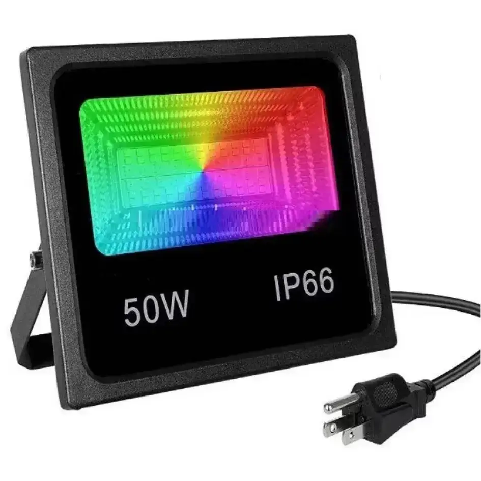 

Прожектор LED 50W IP66 RGB уличный водонепроницаемый моргающий