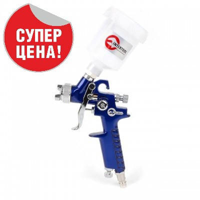 

Краскопульт пневматический HVLP MINI, форсунка 1.2мм, верхний пластиковый бачок 125мл., 3бар INTERTOOL PT-0122