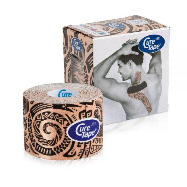 

Кинезио тейп CureTape ART 5см х 5м знак качества TÜV тату