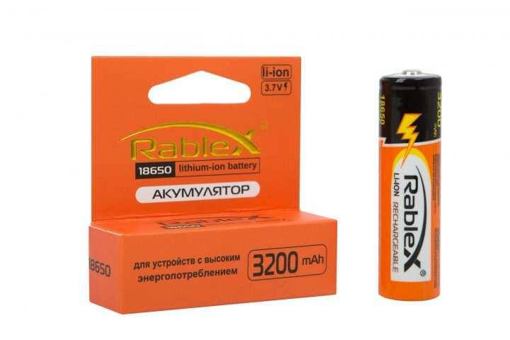 

Аккумулятор RABLEX 18650 3,7V 3200mAh