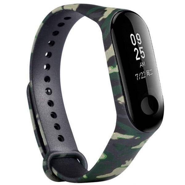 

Ремешок Painted Strap для фитнес браслета Xiaomi Mi Band 3 / 4 - Камуфляж Зеленый