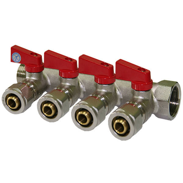 

Коллектор с перекрытием SANTAN хром 16х3/4" 4-ой