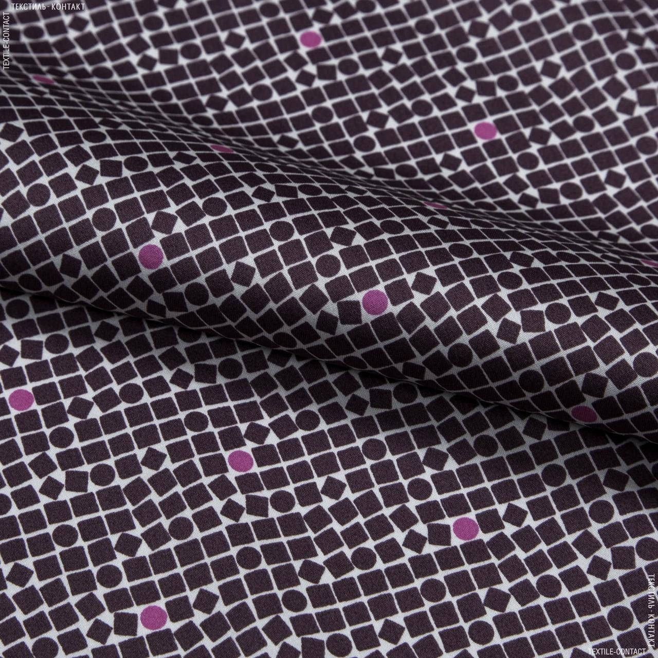 

Поплин chupitoj стрейч принт, Коричневый