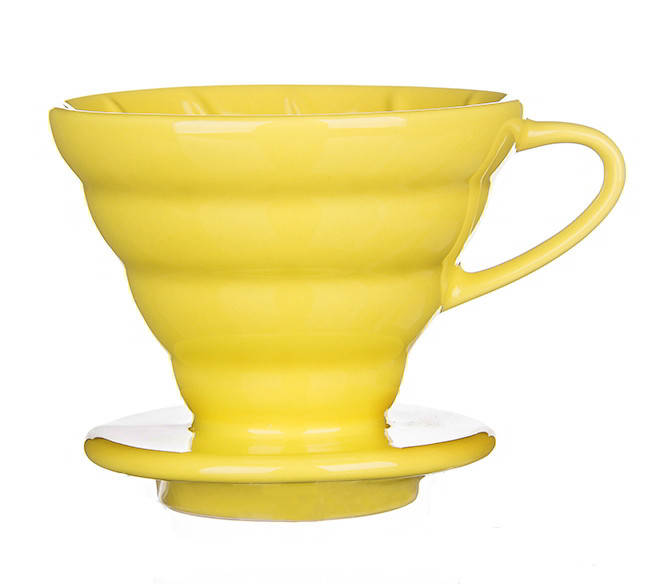 

Пуровер Angel's Co. 02 Hario V60 Style керамический желтый на 1-4 порции