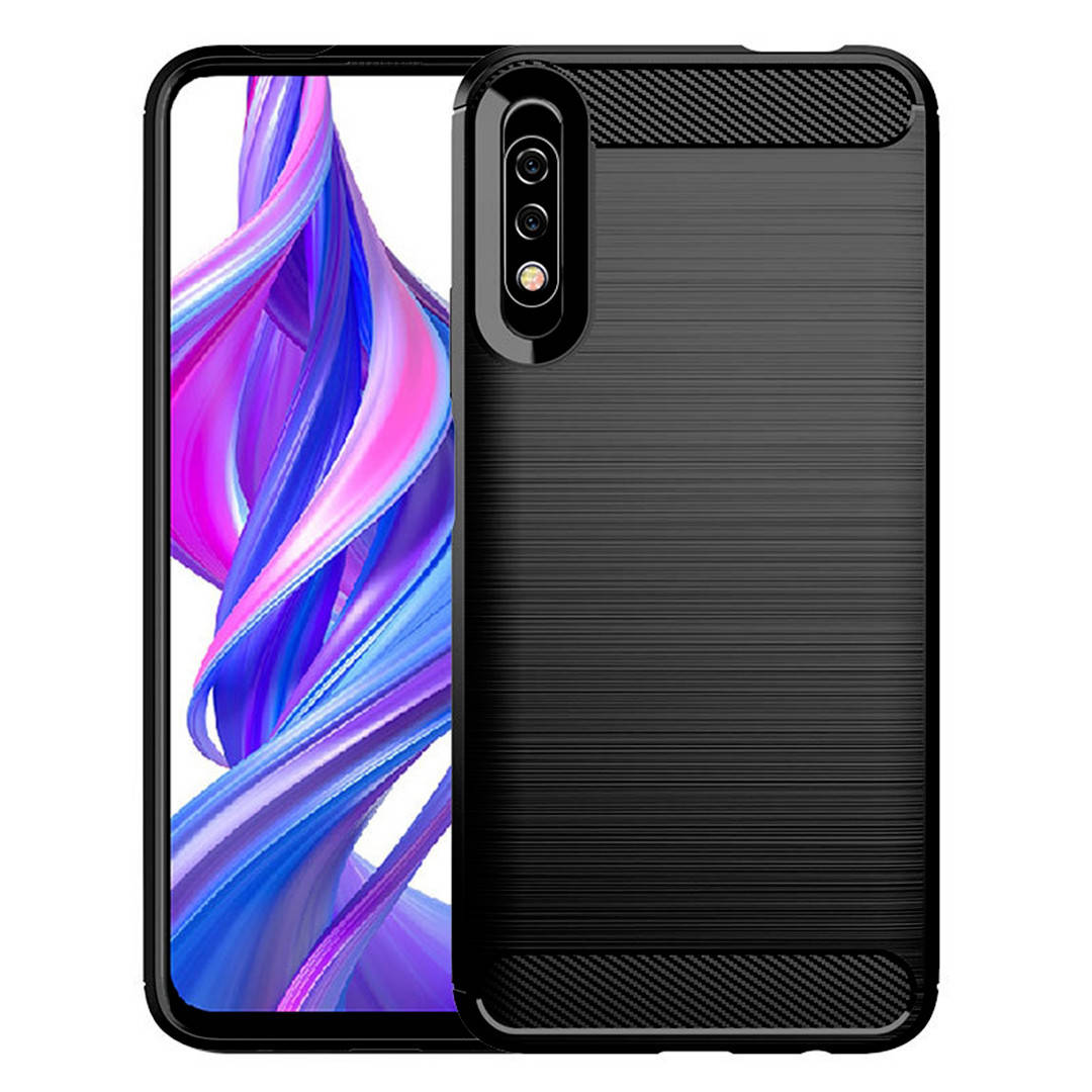 

Противоударный TPU чехол Rugged Carbon для Honor 9X (CN) (черный)