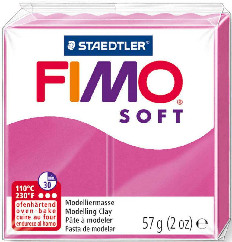 

Пластика Soft, Малиновая, 57 г, Fimo, Малиновый
