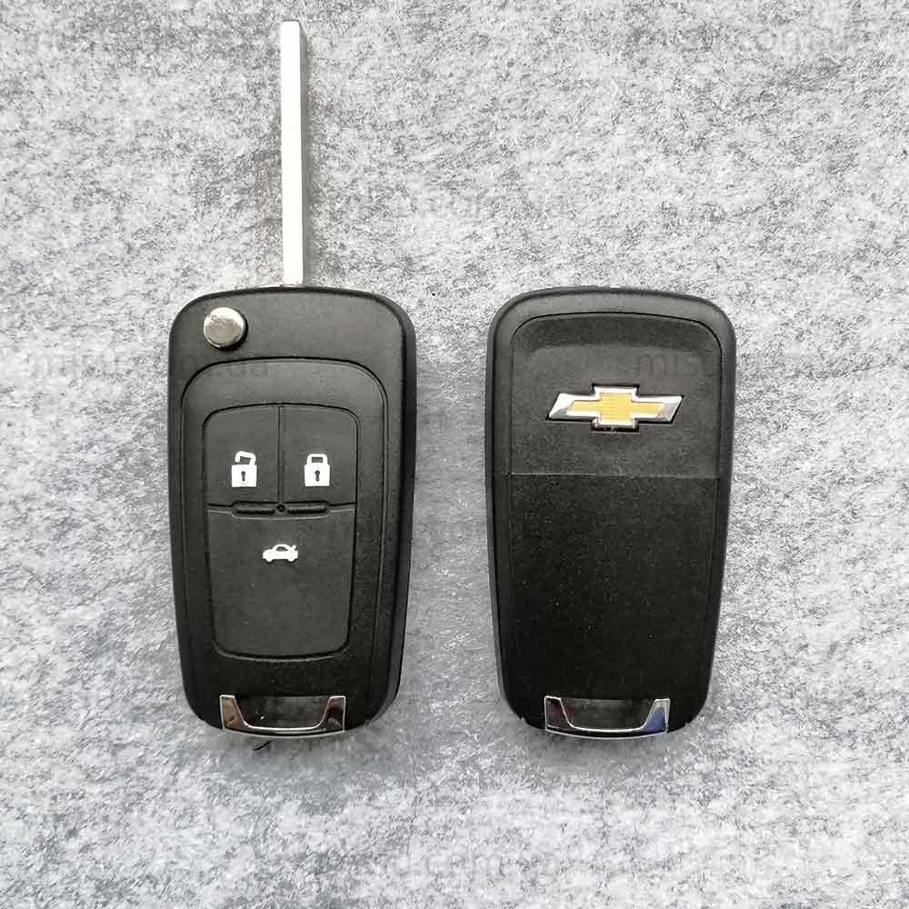 

Корпус ключа Chevrolet выкидной 3 кнопки HU100