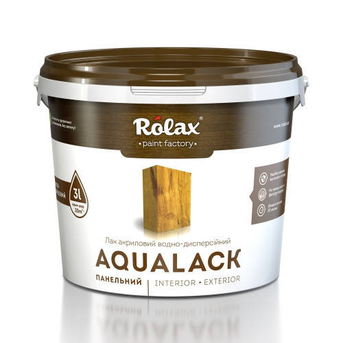 

Лак акриловый водно-дисперсионный Rolax AQUALACK 3л