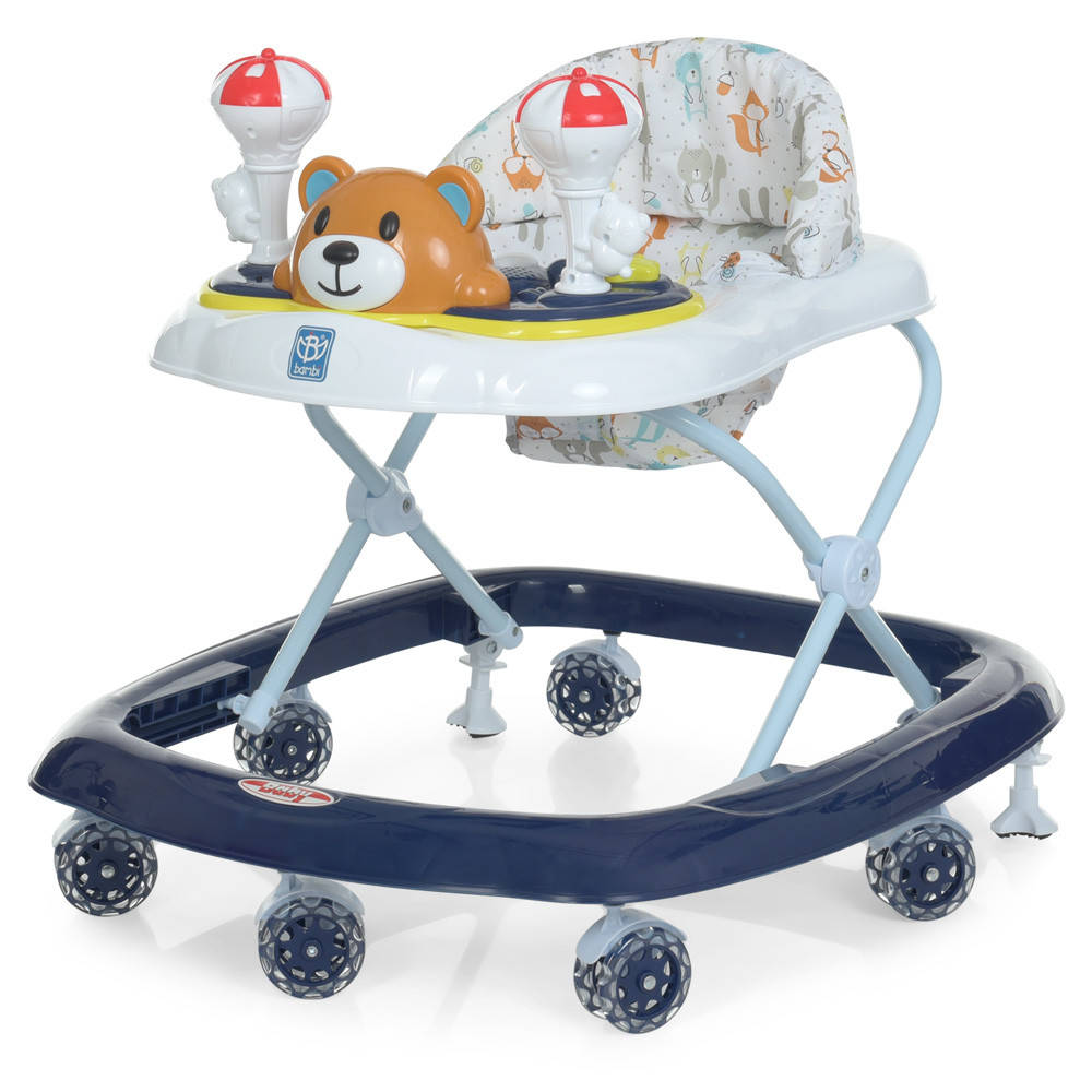 

Ходунки «Bambi» M 3656-S-2 Синий (Силиконовые колеса)