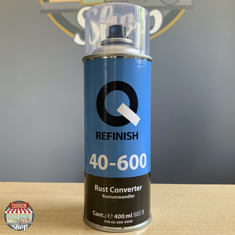 

Преобразователь ржавчины + эпоксидный грунт Q-Refinish 40-600, 400 мл Аэрозоль, Черный