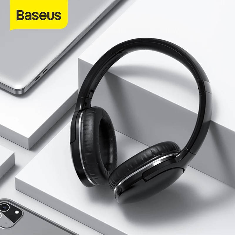 

Наушники беспроводные гарнитура Baseus Encok D02 Pro BT5.0, AUX Black, Черный