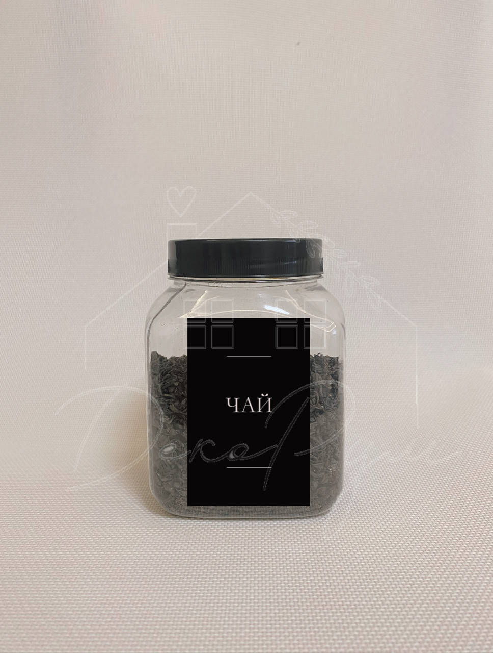 

Емкость пластиковая 500мл "Чай" черныйн цвет, Черный