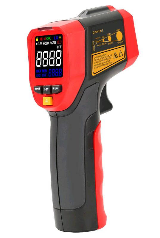 

Пирометр UNI-T UT301A+ (-32°С - 420°С) EMS: 0,1-1.00. DS:12:1