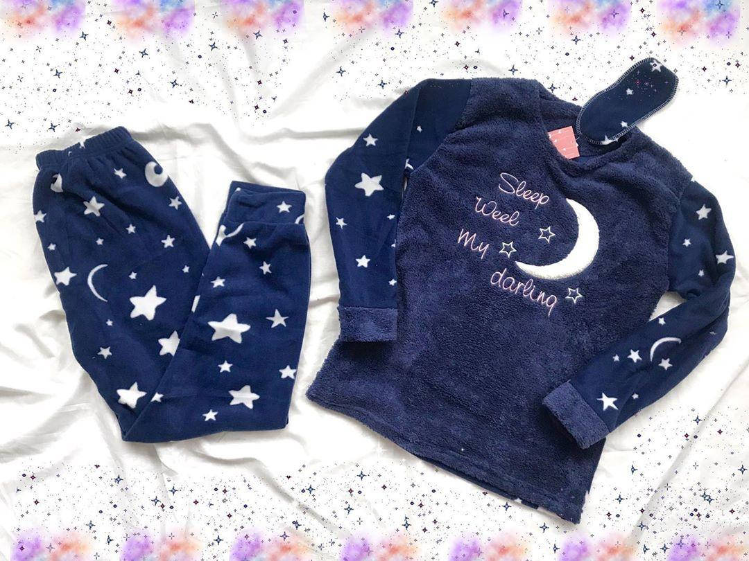 

Теплая женская пижама SNC Homewear месяц и звезды