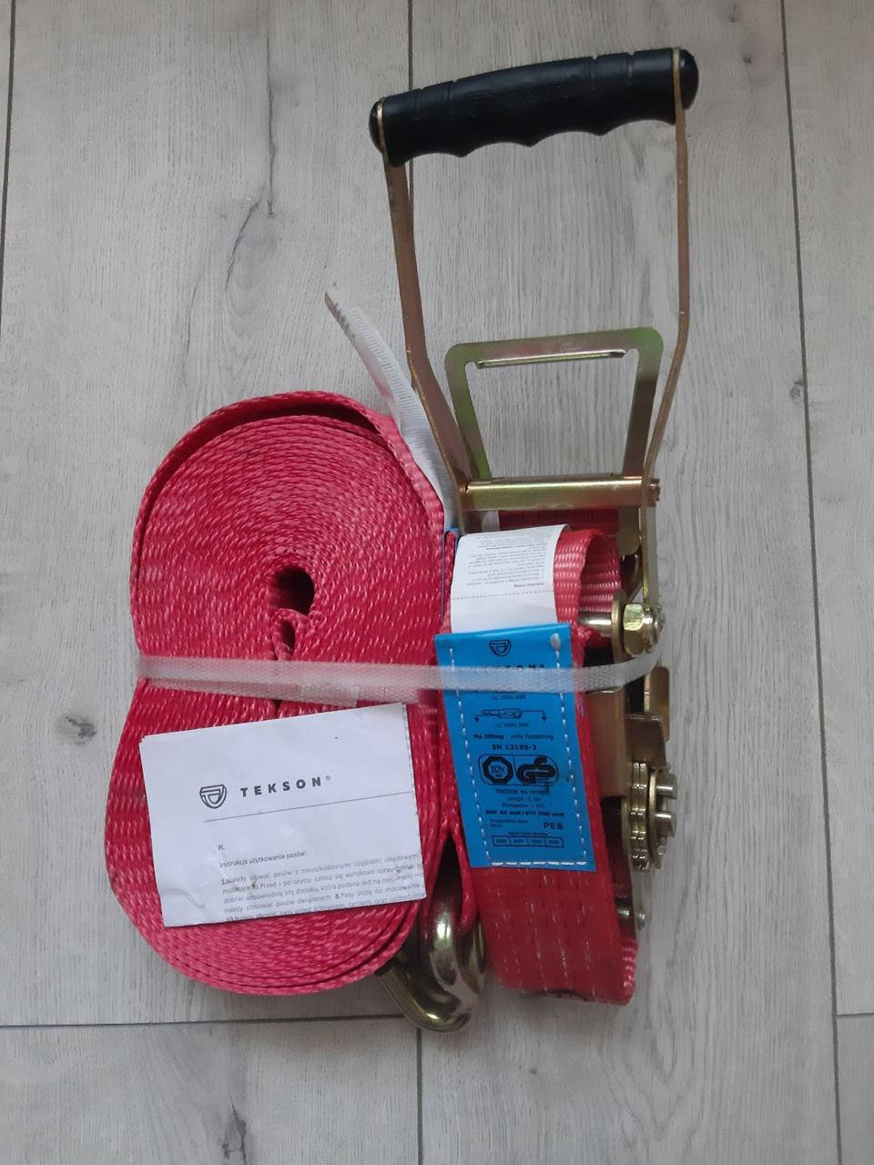 

Ремень крепления груза 10м / 50мм , 5тонн удлиненная ручка (TEKSON)