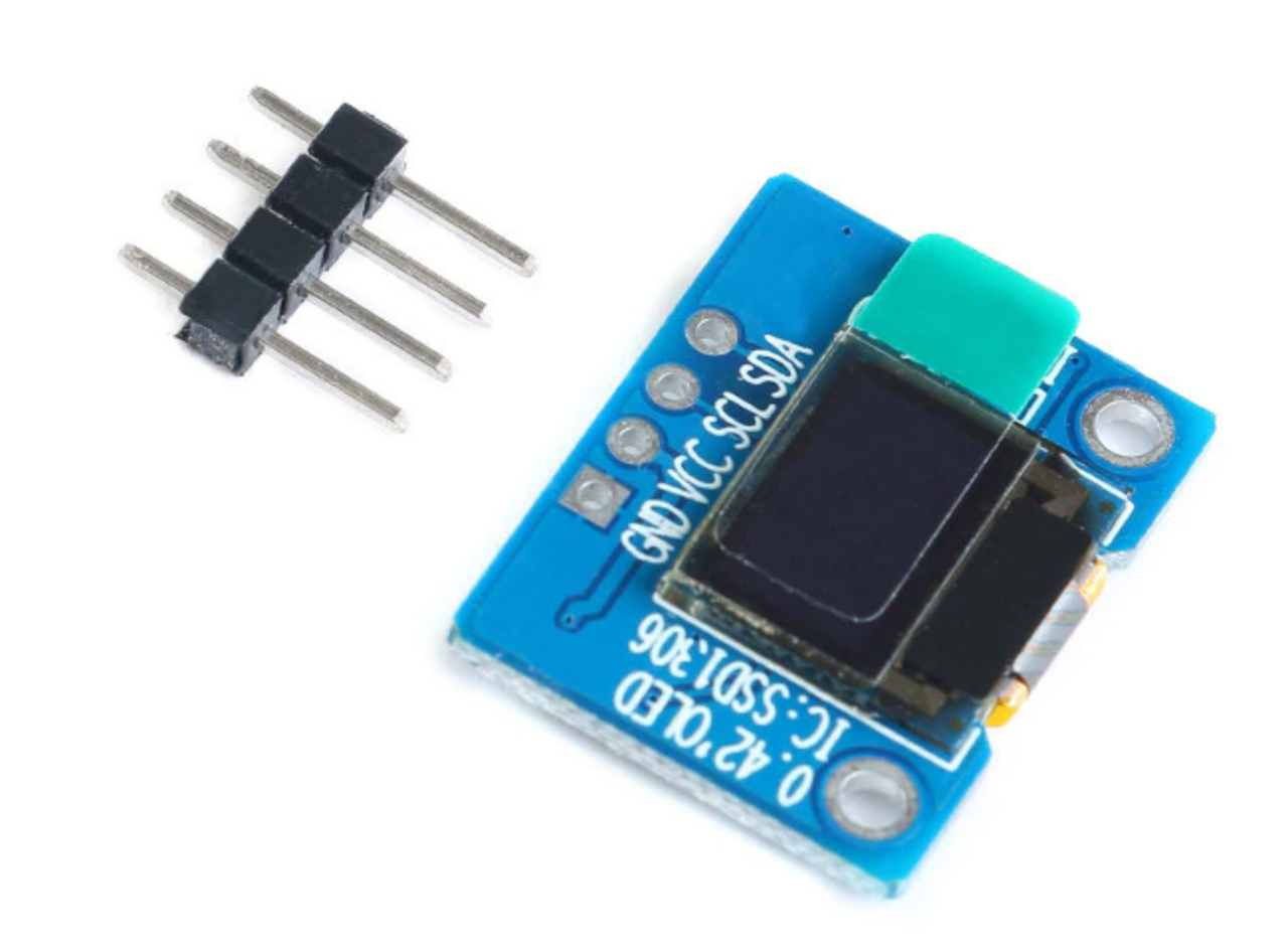 

OLED LCD ЖК дисплей/экран 0,42" 72*40 SSD1306 4pin IIC, Белый