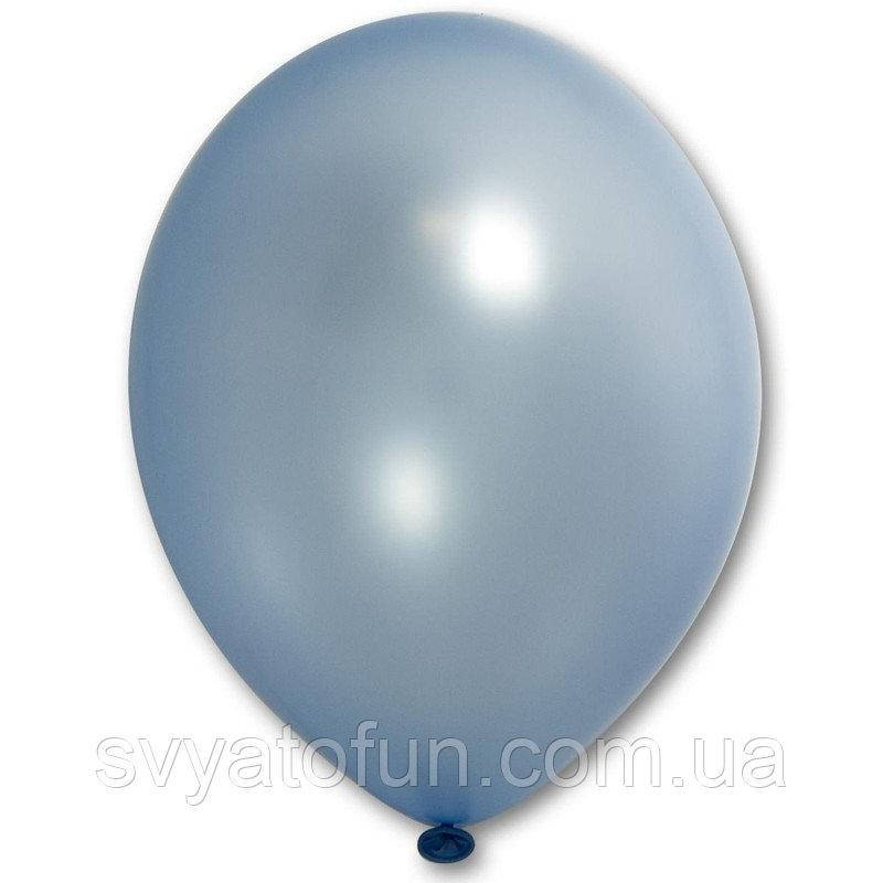 

Латексные шарики 12" металлик В105/073 голубой 10шт/уп BelBal