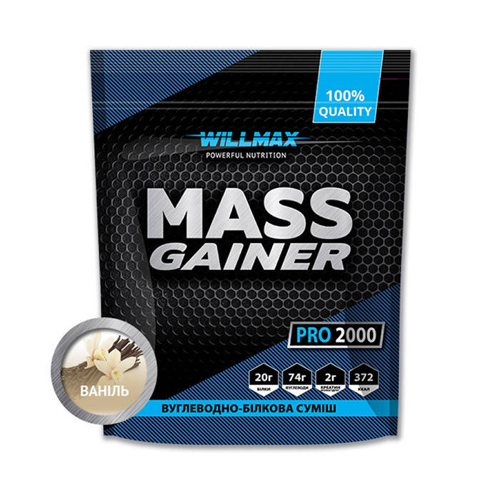 

Гейнер высокобелковый Willmax Mass Gainer 2 kg