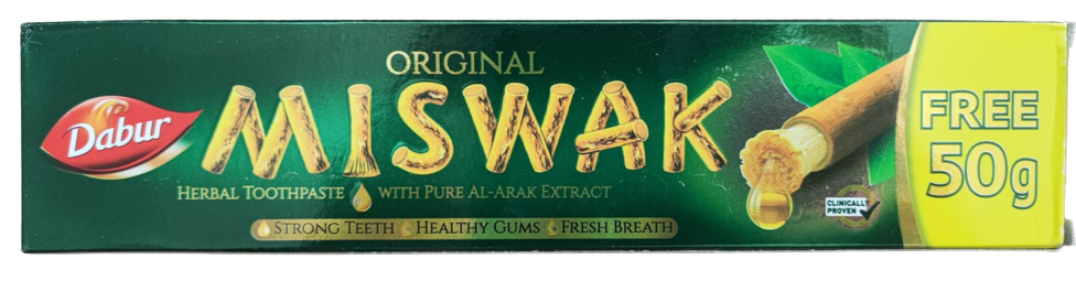 

Miswak Dabur 170g Зубная паста Мисвак Дабур