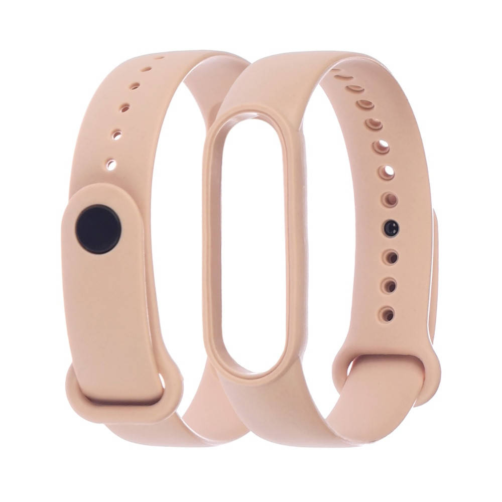 

Ремешок силиконовый для Xiaomi Mi Band 5 бежевый