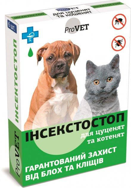 

Капли на холку Инсектостоп ProVET д/котят/щен. (6пипеток/уп)