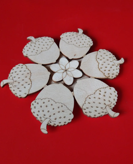 

Подставка под горячее двухслойная