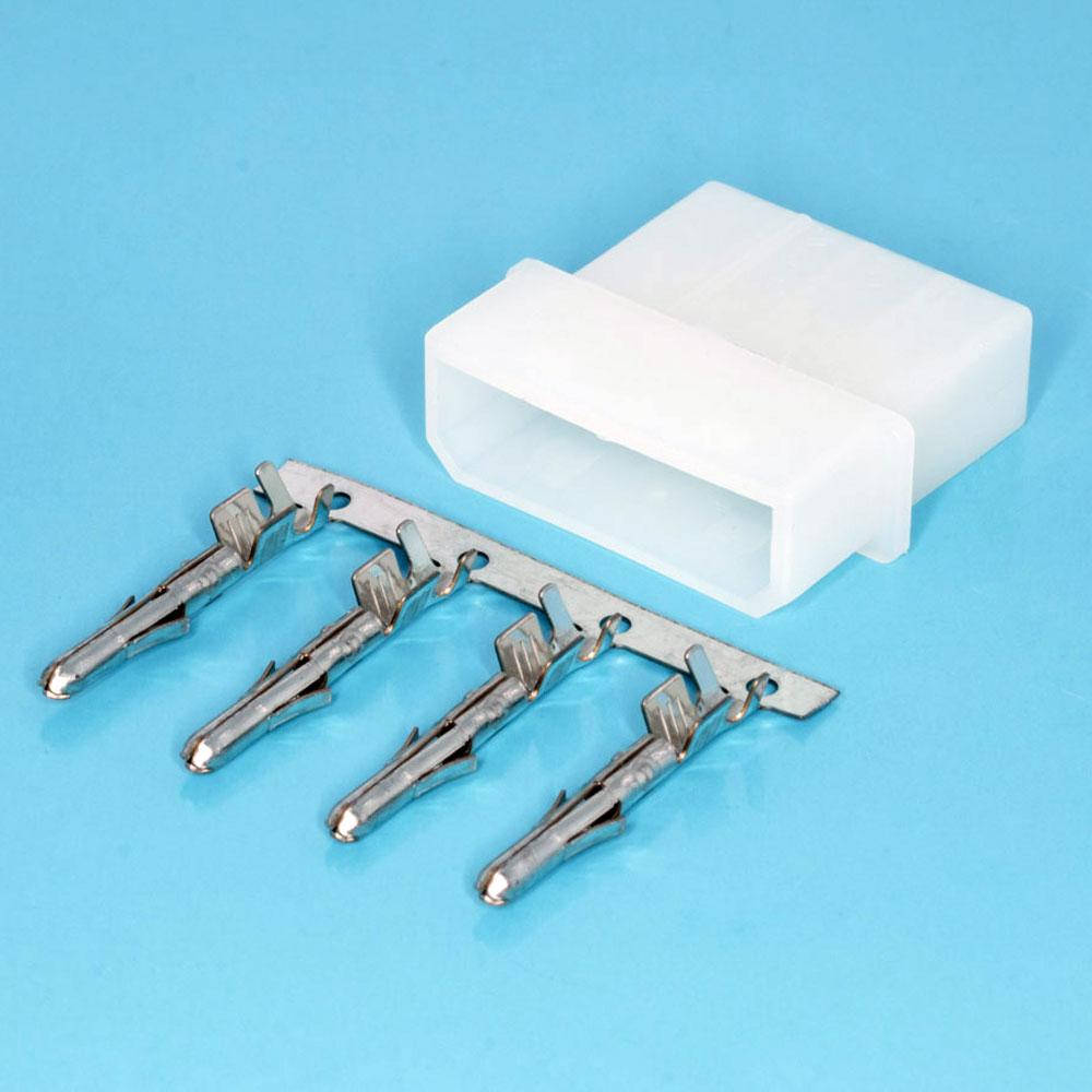 

Разъём питания DC, Molex на 4 контакты, штекер TH-4M (1x4), штекер, клеммы