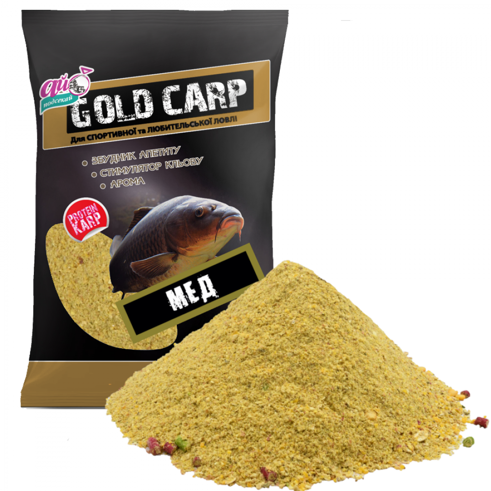 

Прикормка Ай Подсекай "GOLD CARP" МЁД