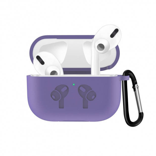 

Чехол для наушников Apple AirPods Pro Alitek Logo Purple + карабин