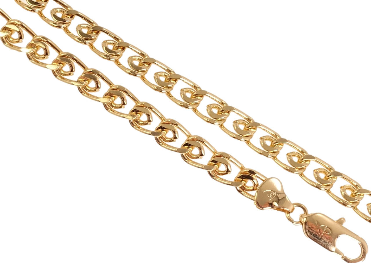 

Цепочка Xuping Позолота 18K "Плетение Лав" длина 55см х 7мм