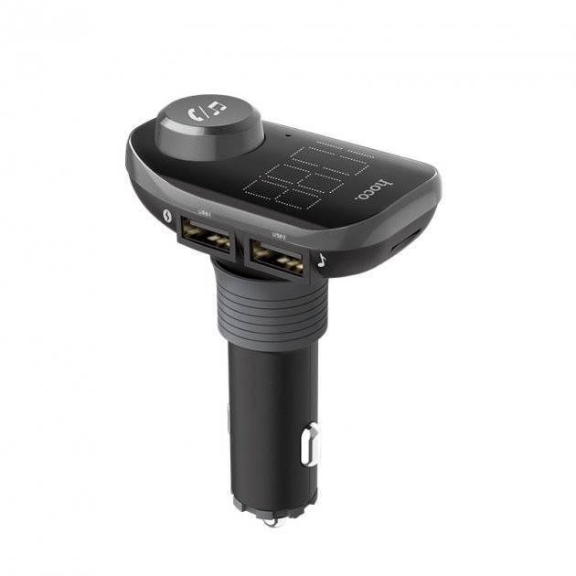 

Автомобильный FM-трансмиттер модулятор Hoco E45 (2USB 3.1A MicroSD) - Черный